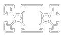 Aluminium slot profile 4590