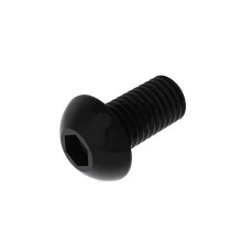 Hexagon Socket Button Head Screw ISO 7380 M6x12 black